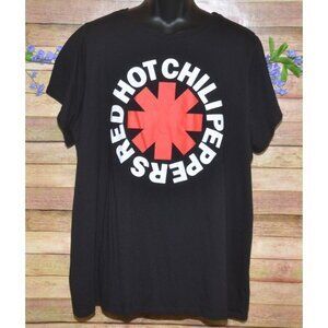 Red Hot Chili Peppers Mens Unisex Black Concert T-Shirt Size 5XL Crewneck Casual